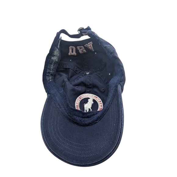 Ralph Lauren Navy Blue Polo Hat W Embroidered Logo USA Olympic Patch Adj Strapba - Picture 8 of 8